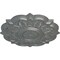 Ekena Millwork Deria Ceiling Medallion (Fits Canopies up to 6"), Hand-Painted Platinum, 20 1/4"OD x 1 1/2"P CM20DRPLS - alternate 4
